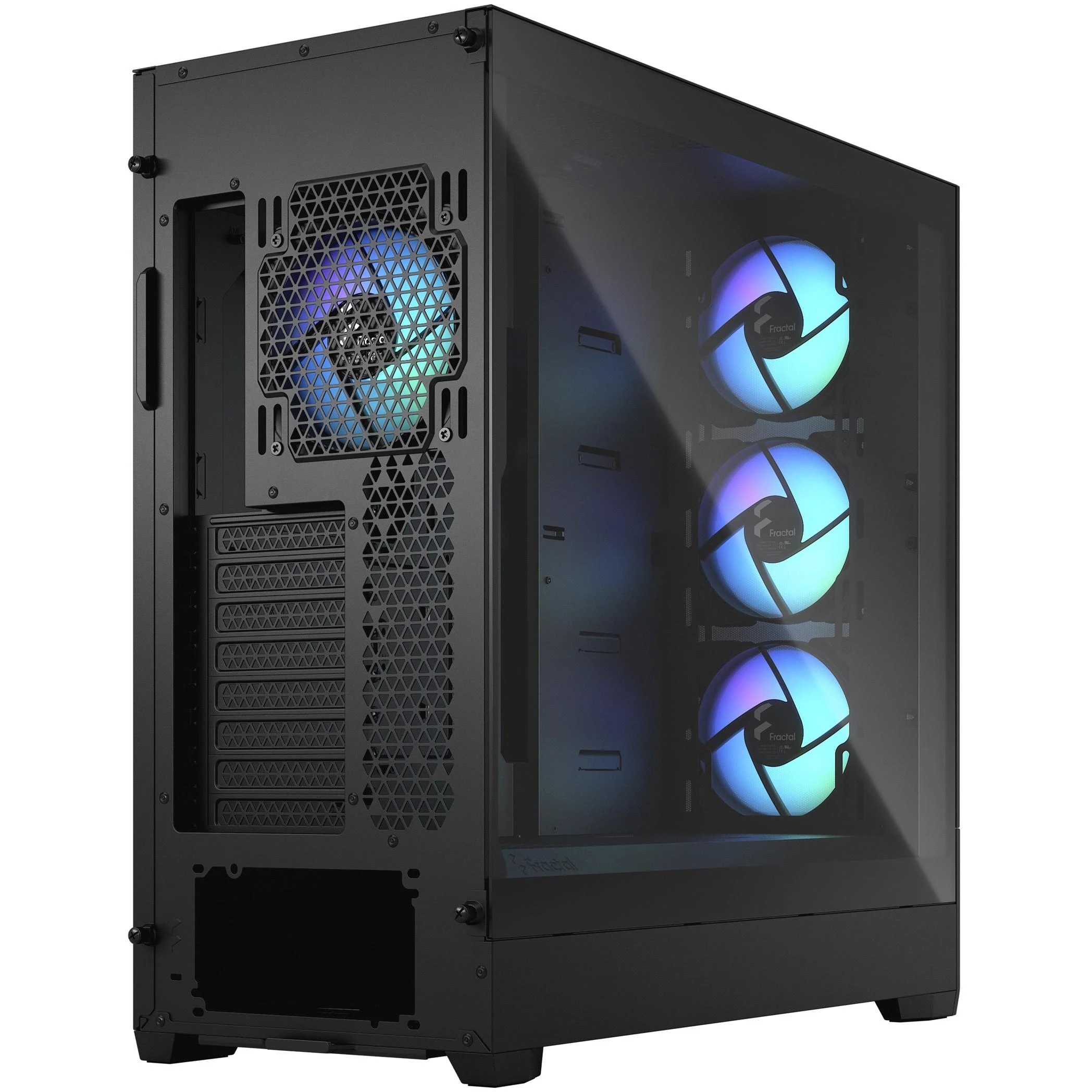 „Fractal Design“ | „Pop XL Air RGB“ | Šoninis langas | Juodas TG skaidraus atspalvio | E-ATX iki 280 mm, ATX, mATX, Mini ITX | ATX
