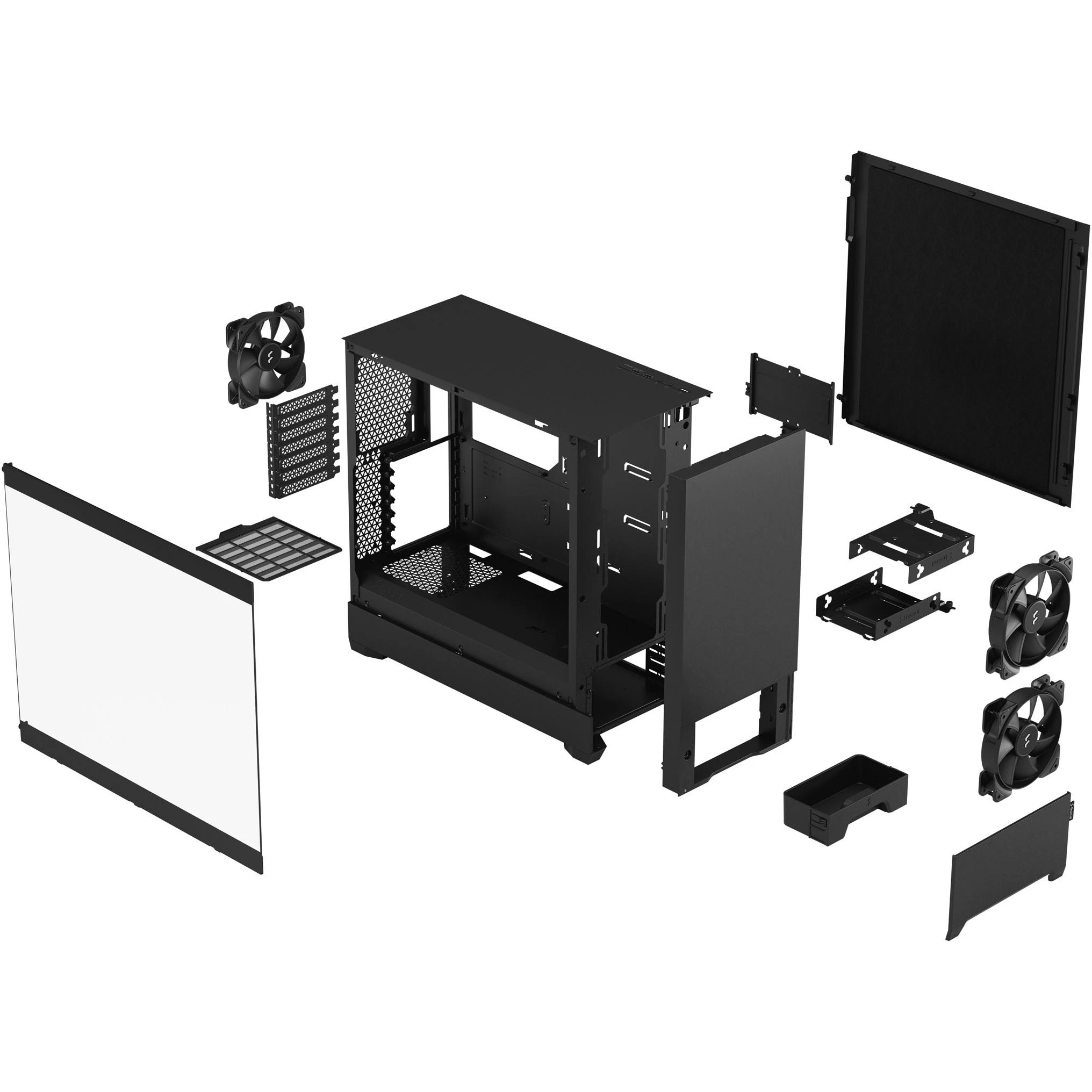 „Fractal Design“ | „Pop Silent“ | Šoninis langas | Juodas TG skaidraus atspalvio | ATX, mATX, Mini ITX | ATX