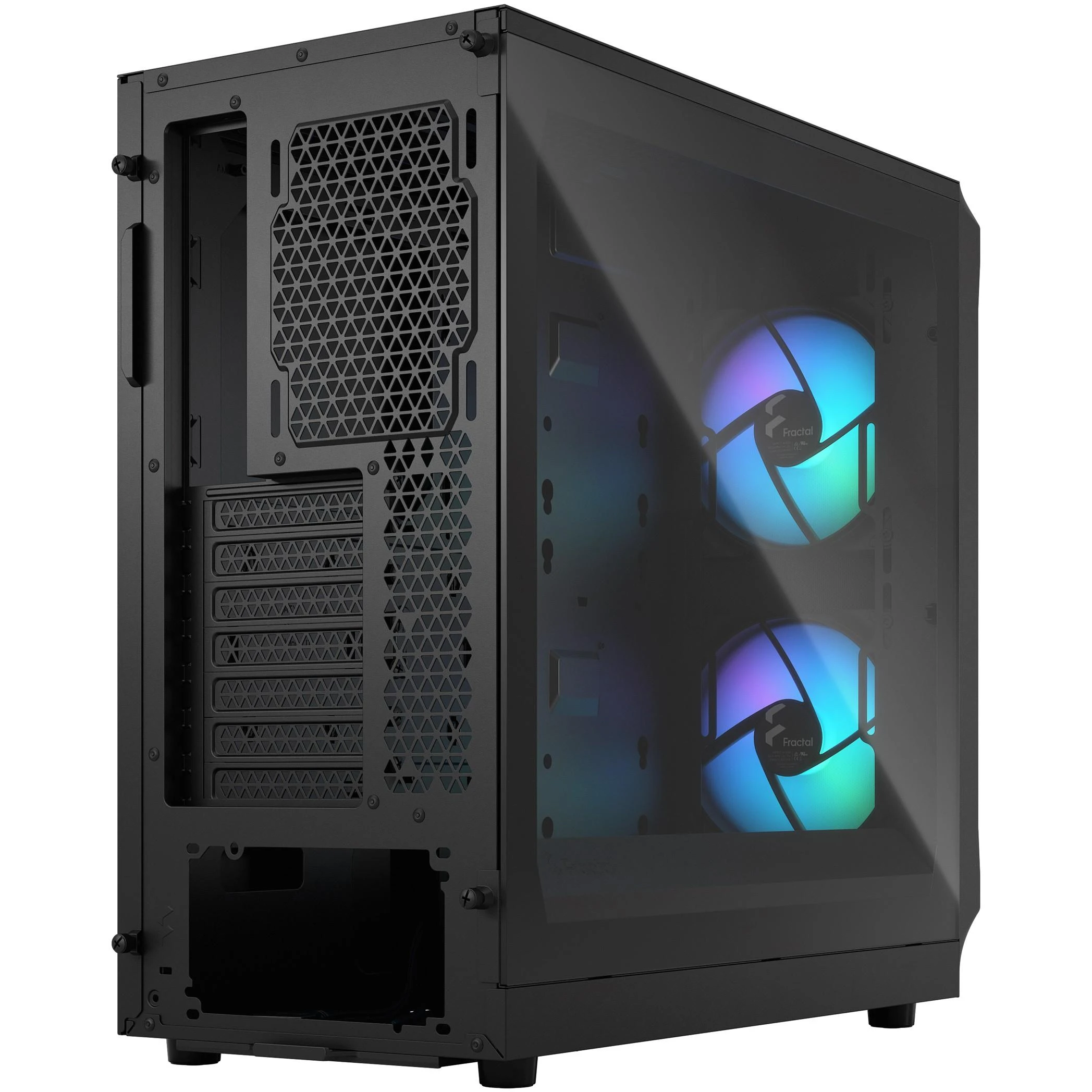 „Fractal Design“ | „Focus 2“ | Šoninis langas | RGB Juodas TG skaidraus atspalvio | Midi bokštas | ATX
