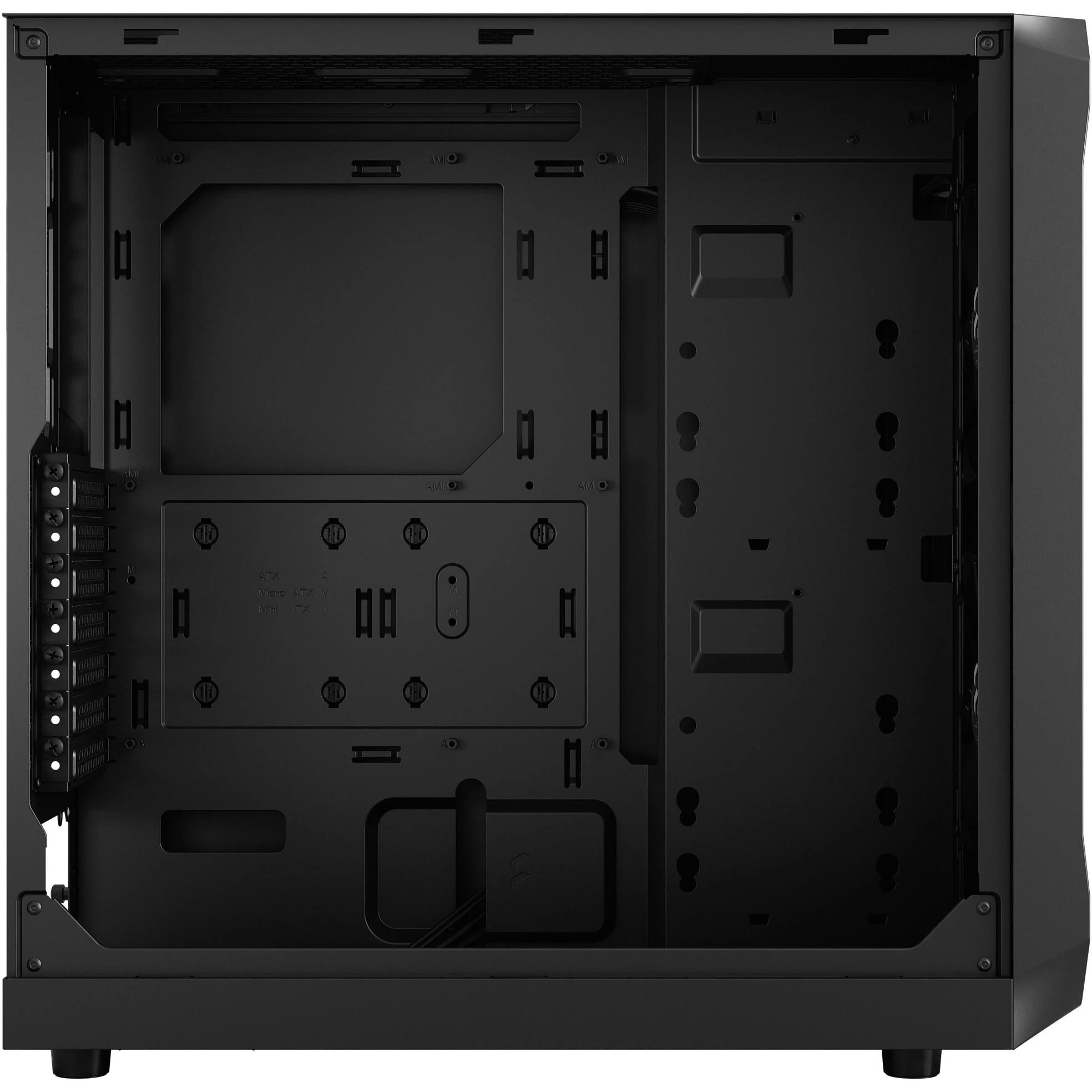 „Fractal Design“ | „Focus 2“ | Šoninis langas | Juodas TG skaidraus atspalvio | Midi bokštas | ATX