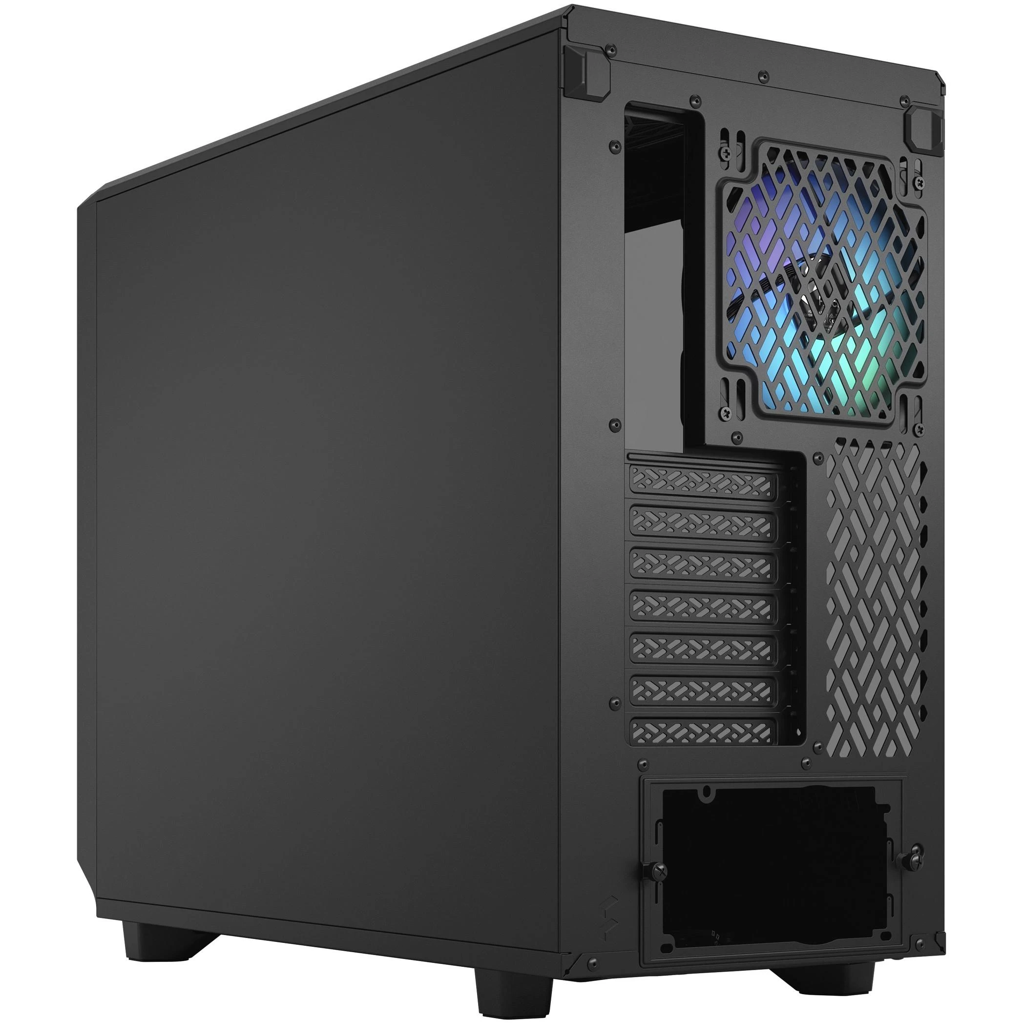 Fractal Design Fraktalų dizainas | Meshify 2 Lite RGB TG šviesos atspalvis | Šoninis langas | Juodas | E-ATX | Įtrauktas maitinimo šaltinis Nr. | ATX