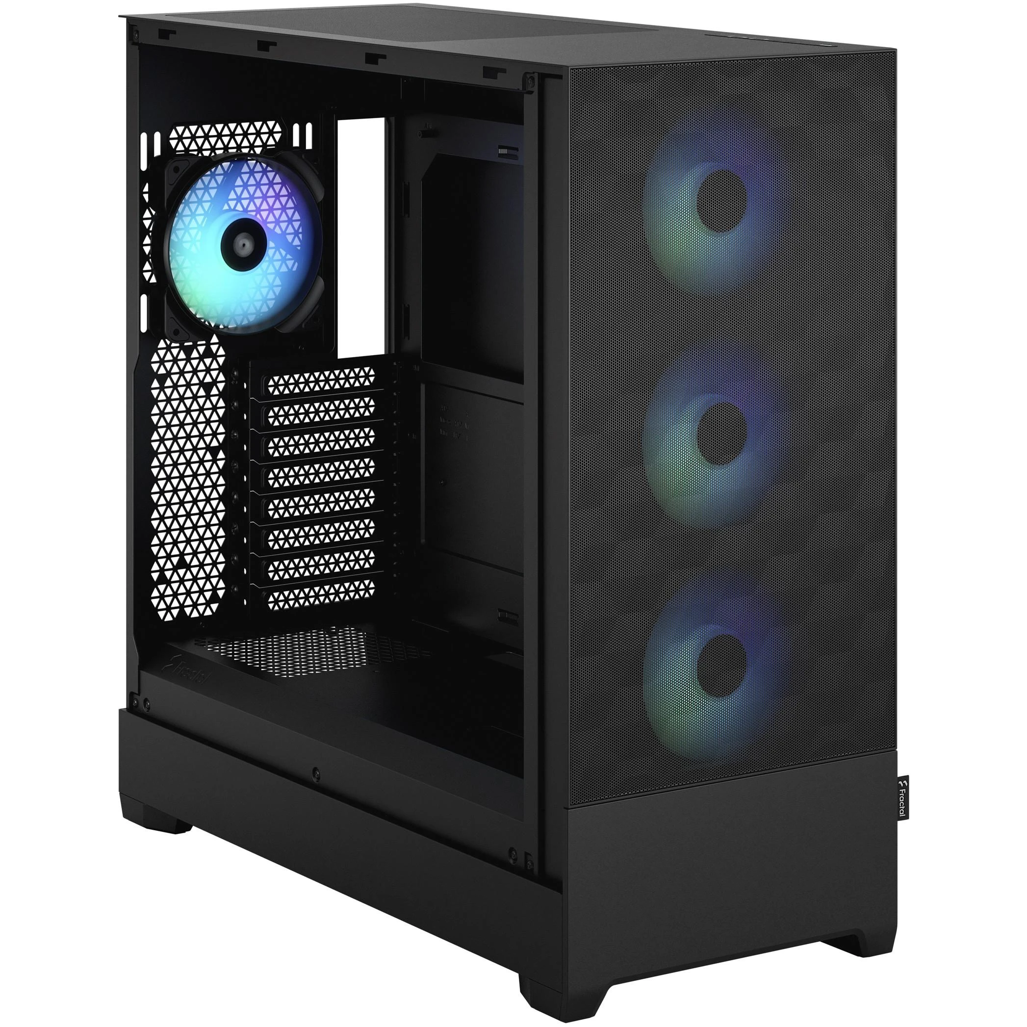„Fractal Design“ | „Pop XL Air RGB“ | Šoninis langas | Juodas TG skaidraus atspalvio | E-ATX iki 280 mm, ATX, mATX, Mini ITX | ATX