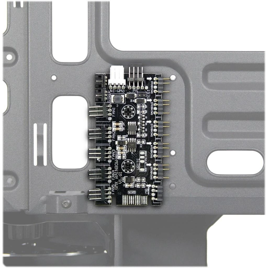 Važiuoklė INTER-TECH X-608 INFINITY MICRO, microATX, RGB, priekinis ir šoninis grūdintas stiklas, be maitinimo šaltinio