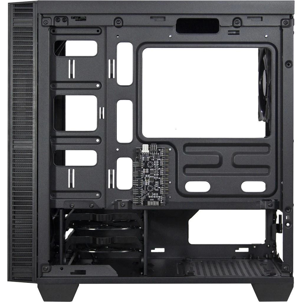 Važiuoklė INTER-TECH X-608 INFINITY MICRO, microATX, RGB, priekinis ir šoninis grūdintas stiklas, be maitinimo šaltinio