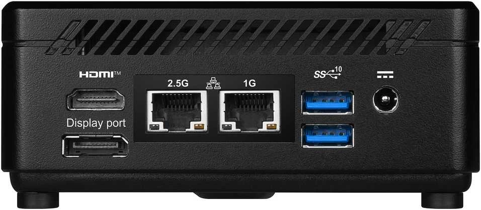 Mini desktop PC MSI Cubi 5 1M-438BEU barebone Core 5 / WiFi 6E + BT 5.3 / 1×2.5Gbps + 1x1Gbps juodos spalvos