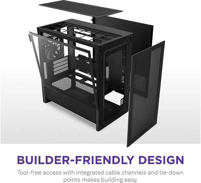 NZXT H9 H3 Flow Midi Tower Juodas