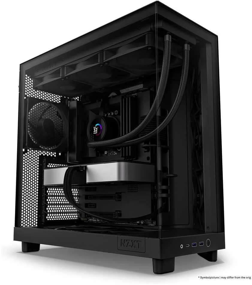 NZXT H6 Flow midi bokšto korpusas, juodas