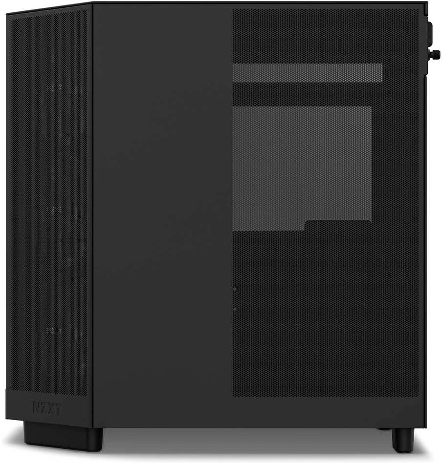 Kompiuterio korpusas NZXT H6 FLOW RGB MIDI BOKŠTAS SU LANGU, Juodas