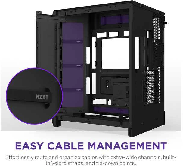 NZXT H9 Flow Midi Tower Juodas