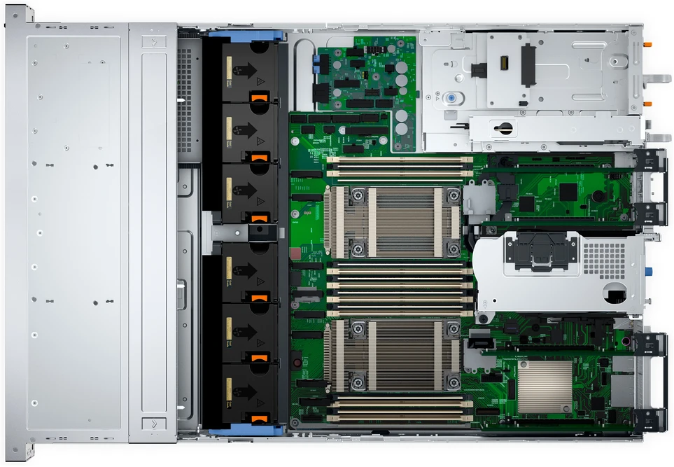 Serveris Serwer Dell DELL PowerEdge R760XS serwer 960 GB Rack (2U) Intel® Xeon Sidabrinis 4514Y 2 GHz 64 GB DDR5-SDRAM 1100 W