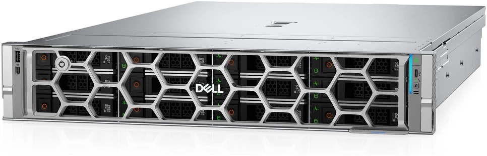 Serveris Serwer Dell DELL R570 serwer 960 GB Rack (2U) Intel Xeon 6 6507P 3,5 GHz 32 GB DDR5-SDRAM 1100 W
