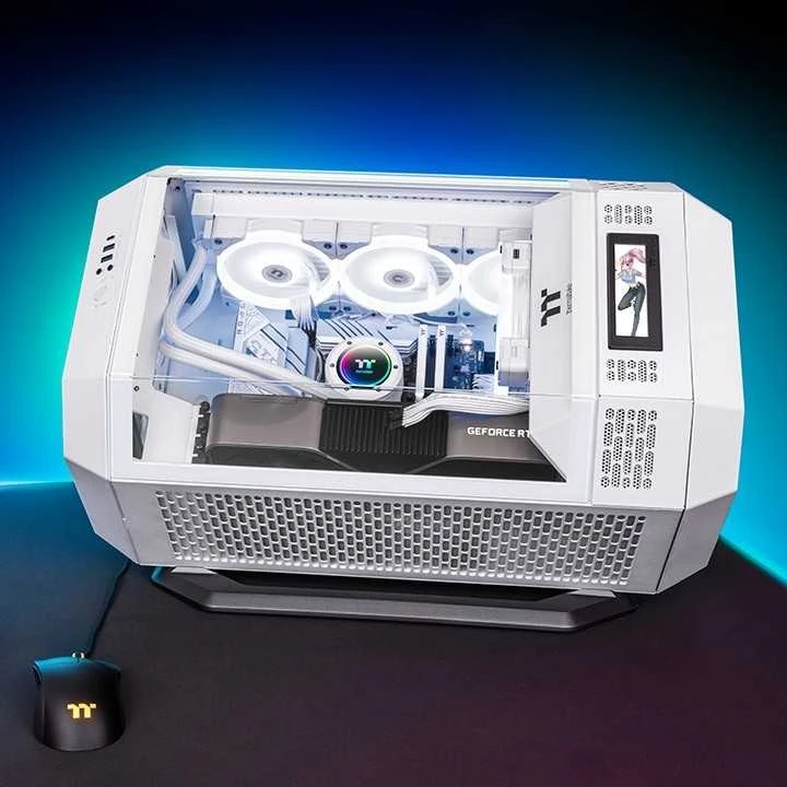 Thermaltake The Tower 300, Tower tipo korpusas - baltas, grūdintas stiklas