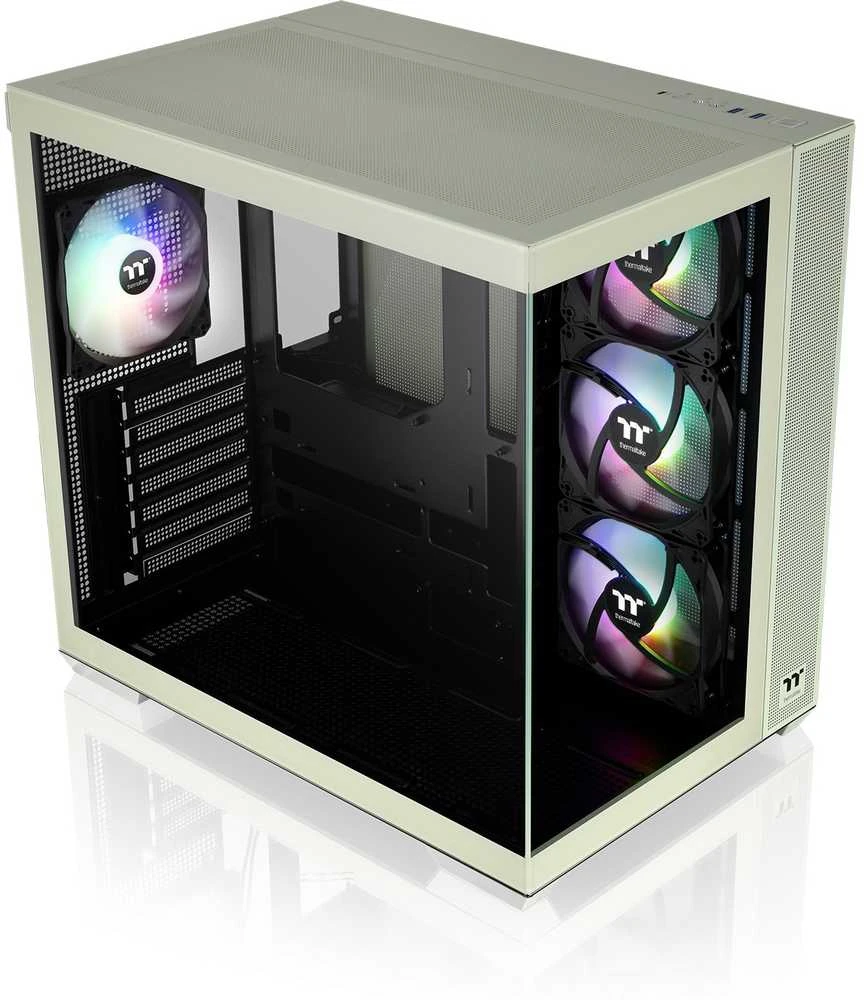 Midi Thermaltake View 380 TG ARGB Matcha Žalias