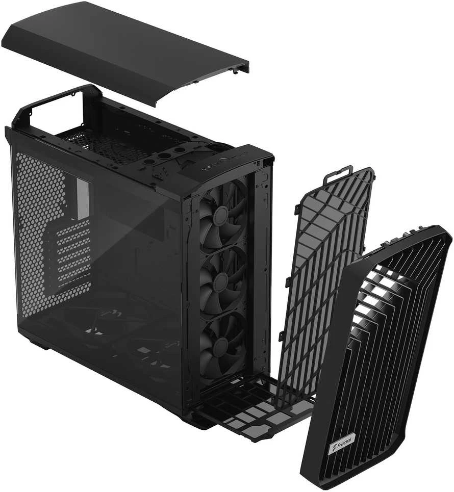 Fractal Design | Torrent Juodas TG Light Tint | Juodas | ATX