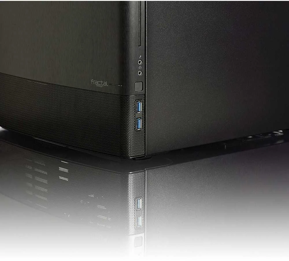 Kompiuterio korpusas Fractal Design | NODE 804 | Side window | 2 - USB 3.0Audio in/outPower button with LED (baltas)HDD activity LED (baltas) | Juodas | Micro ATX