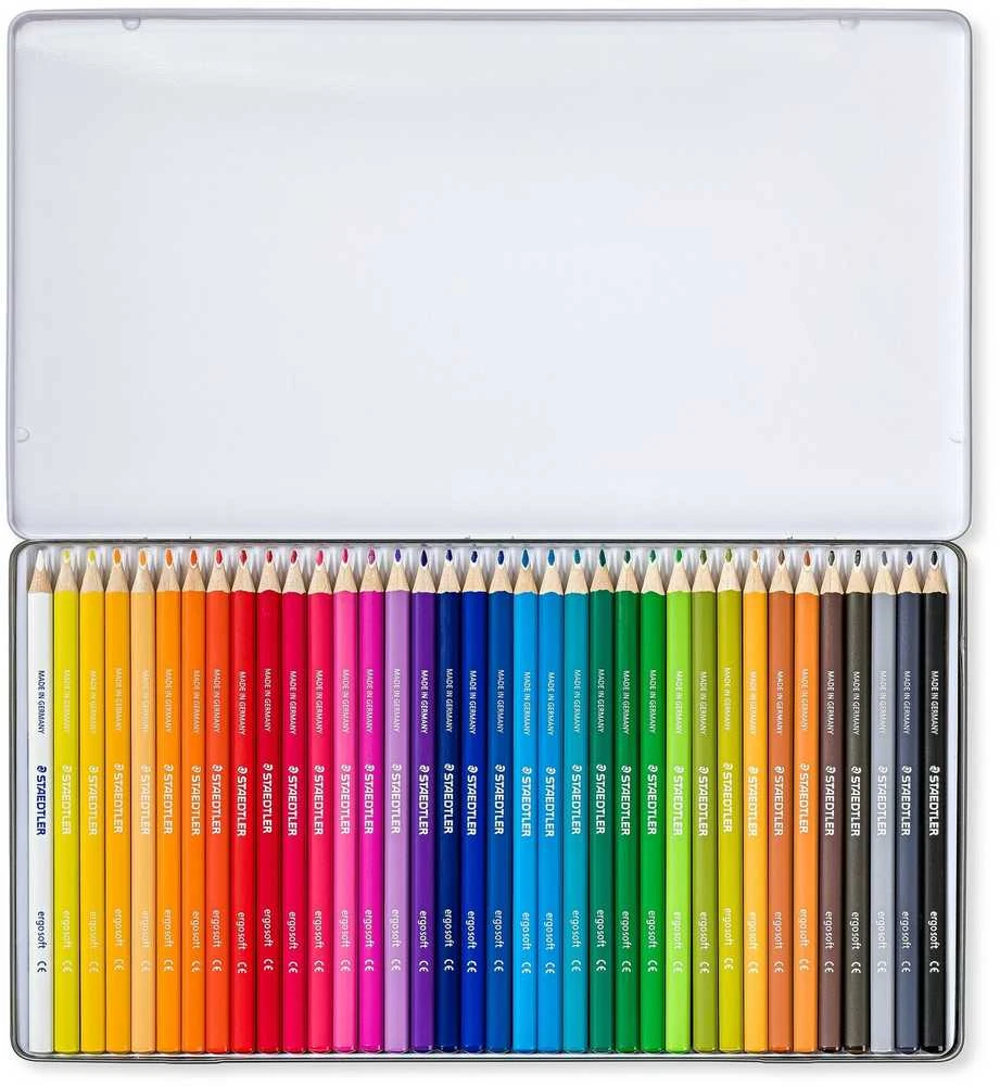 Spalvoti pieštukai „Staedtler Ergosoft“, 36 vnt. (157 M36)