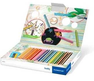 Staedtler - Noris Junior Chunky 3in1 spalvoti pieštukai, 12 vnt. (+2 metai) (140 C12)