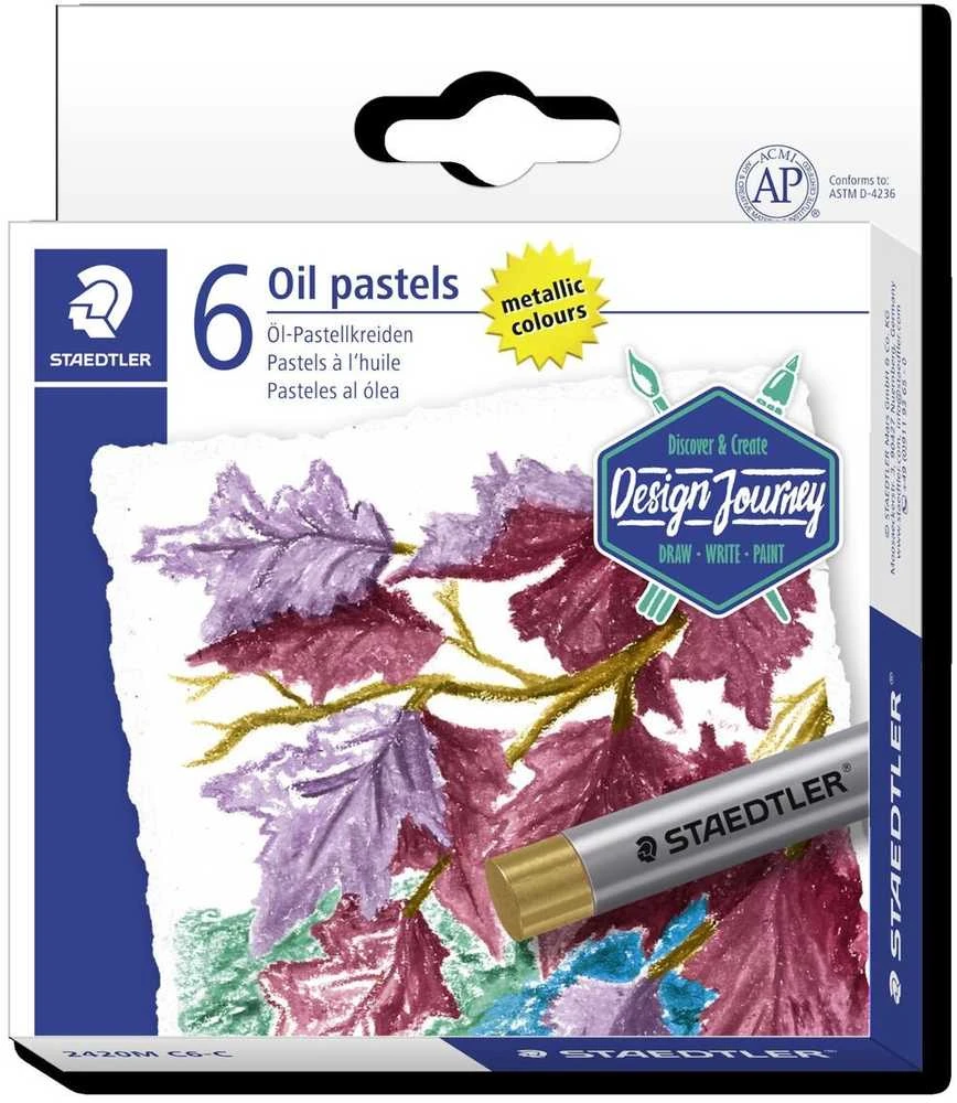 Staedtler STAEDTLER "Design Journey" Ölpastelkreide Set metallic 6er retail