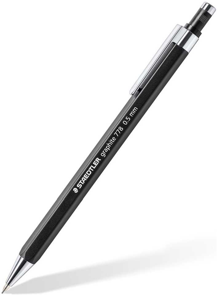 STAEDTLER Druckbleistift graphite 778 05-9 B 0,5mm Schaft juodas (778 05-9)