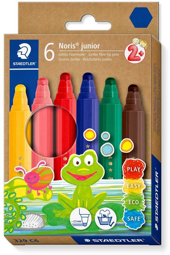 Staedtler STAEDTLER Fasermaler Noris junior Jumbo 6er-Set