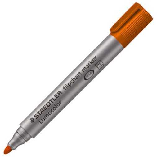 Staedtler Marker Lumocolor do tablic flipchart, apvalus, oranžinė, Staedtler