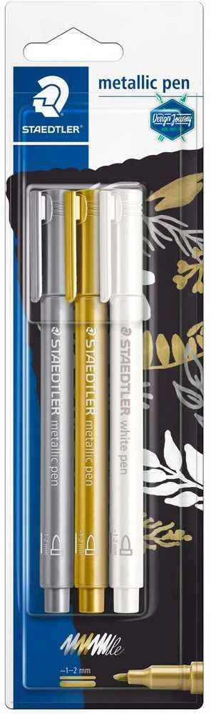 Staedtler Markery metaliczne komplektas 3 kolorów nr 7856