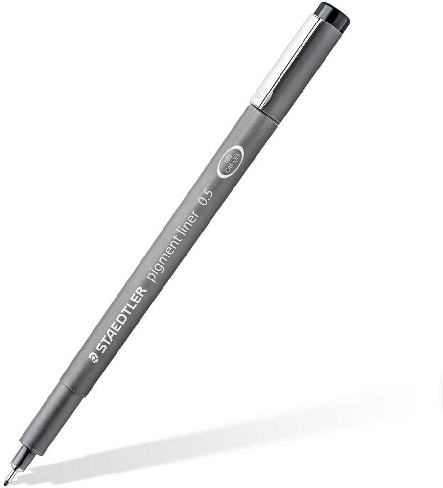 Braižiklis STAEDTLER Pigment Liner, 0,5 mm, raudonos sp.