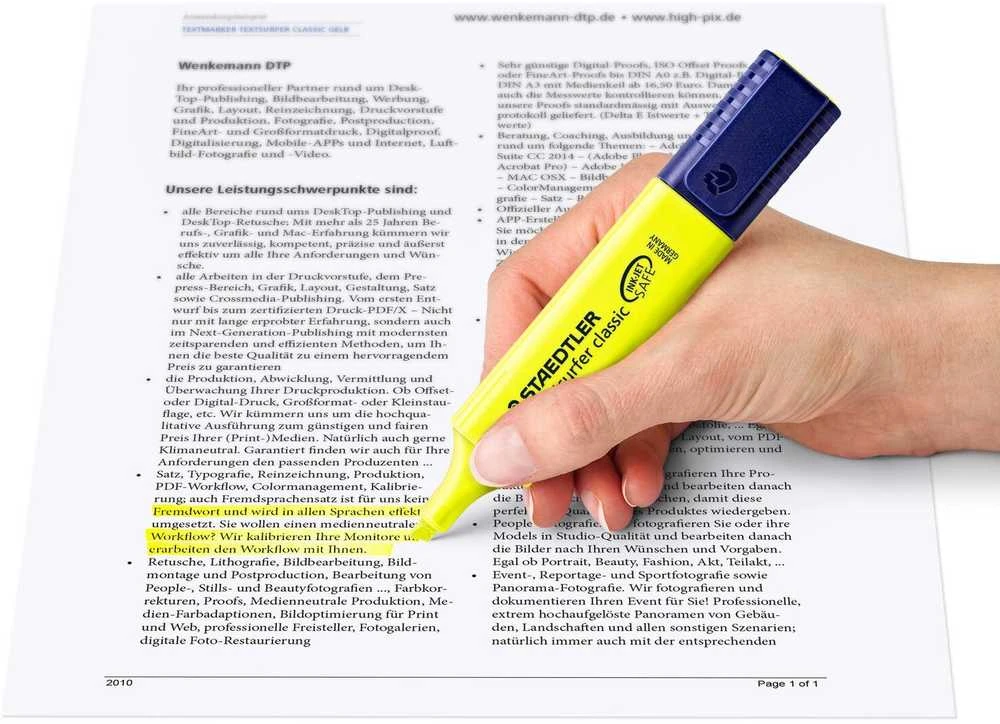 Staedtler Textsurfer Classic žymeklis, 4 spalvos