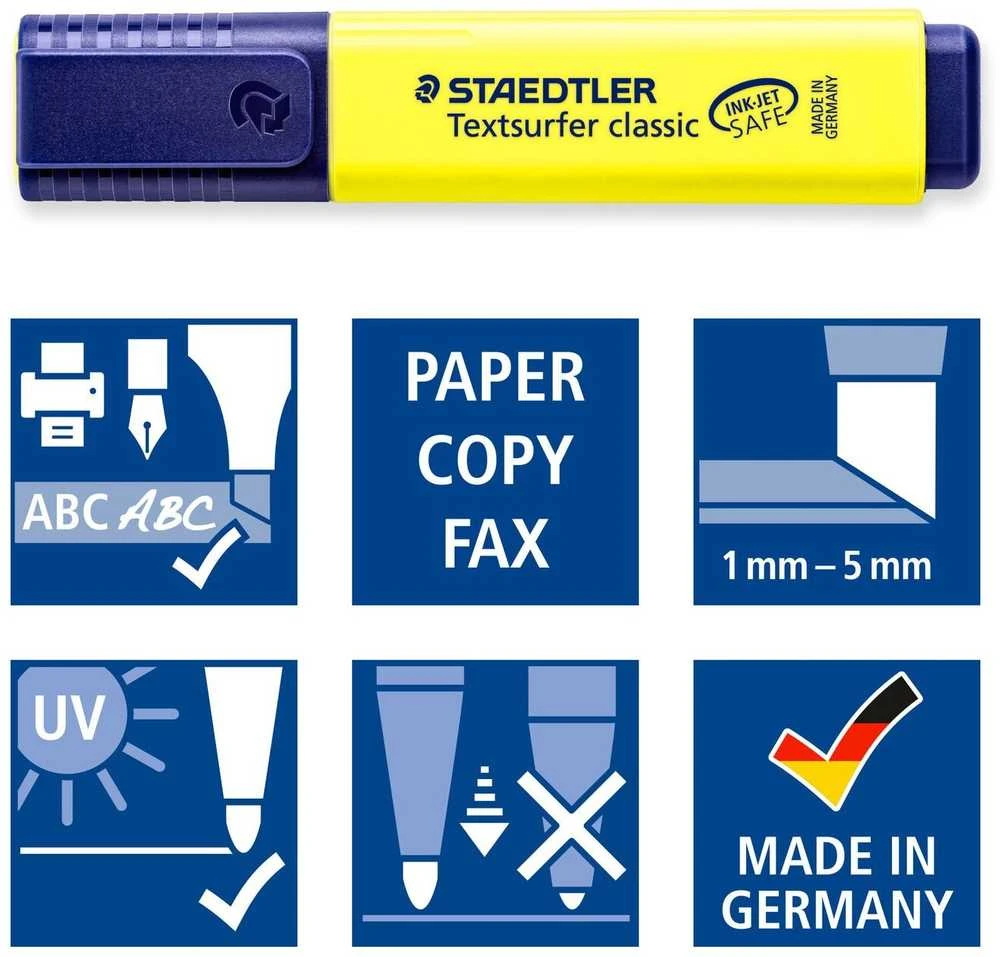 Staedtler Textsurfer Classic žymeklis, 4 spalvos