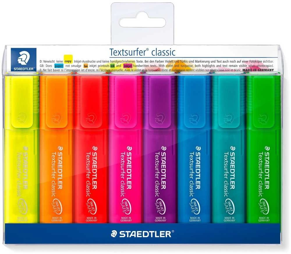 Staedtler Classic biuro paryškintuvas 8 spalvų