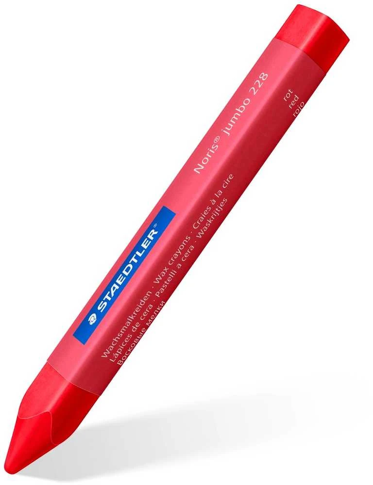 Staedtler Noris jumbo vaško pieštukas raudonas