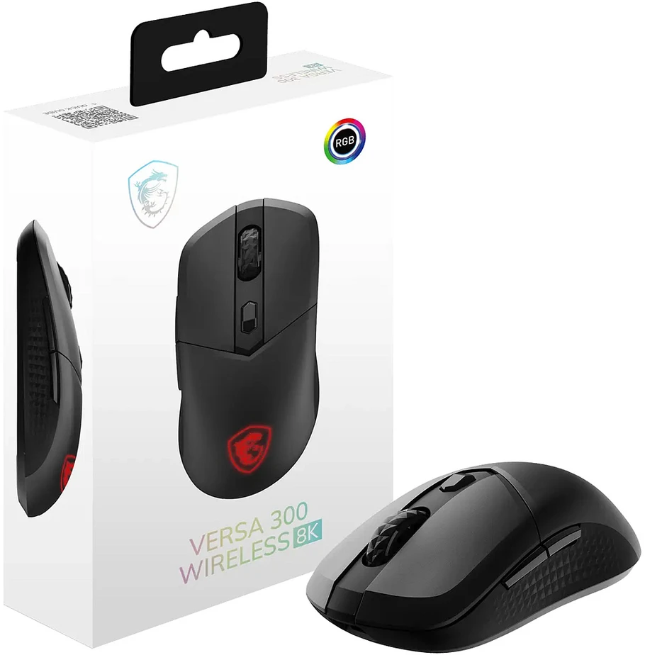 Pelė Myszka žaidimams MSI Versa 300 Wireless belaidė 26000 dpi optinė juoda