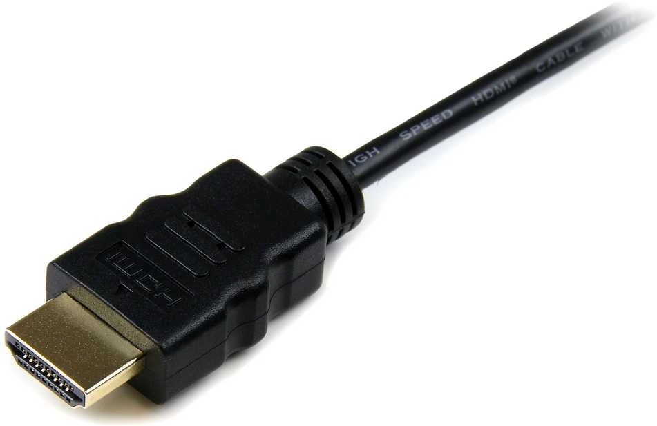 HDMI į Micro-HDMI laido jungtis stambiu planu