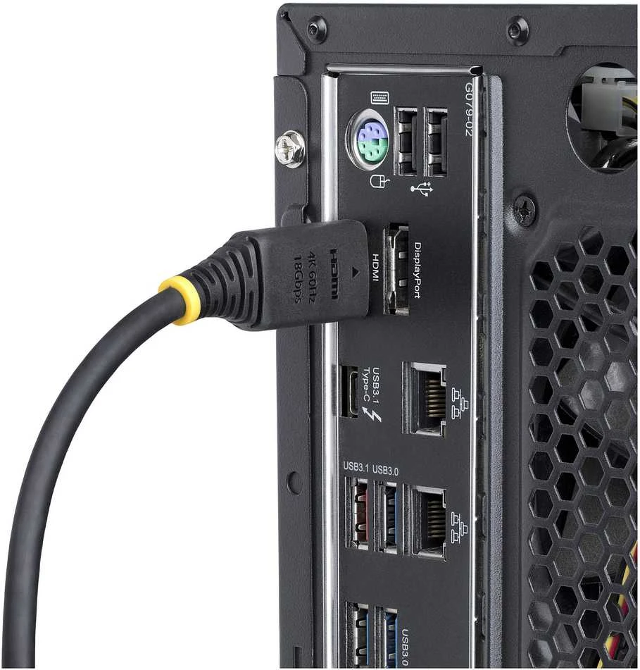 Kabelis StarTech HDMI - HDMI 0.5m juoda (HDMI2-CABLE-4K60-50C)