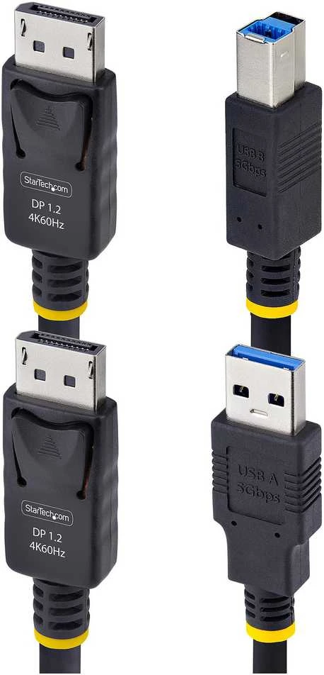 StarTech KVM kabelių jungčių detalės