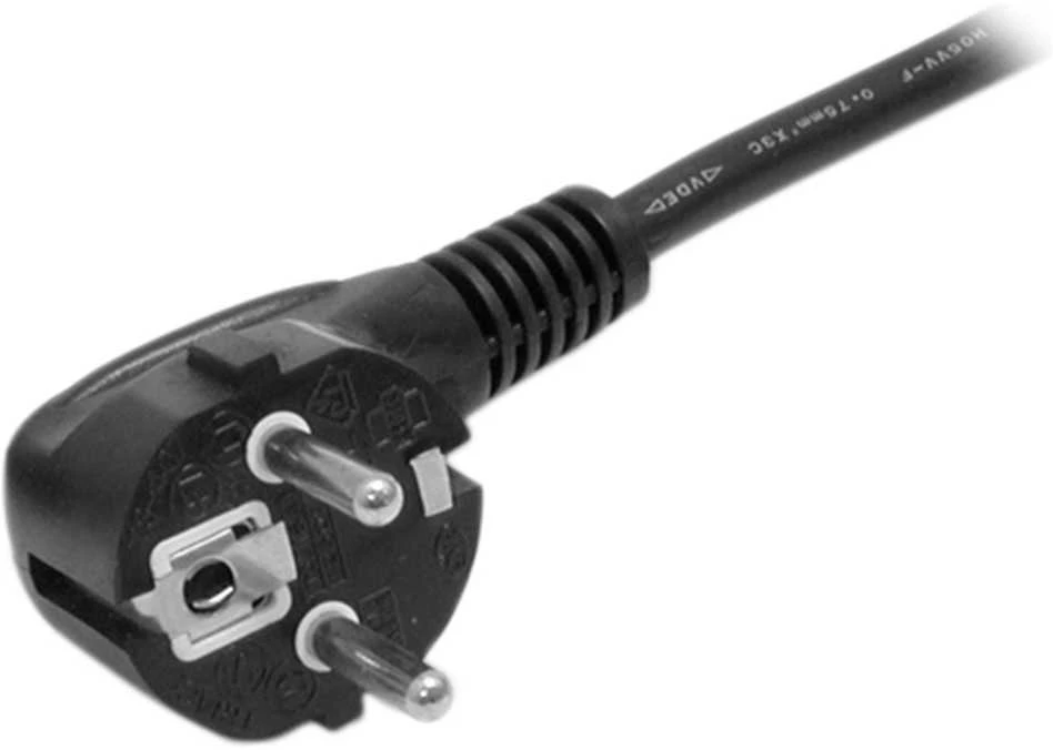 StarTech PXT101EUR IEC maitinimo kabelis Schuko kištukas (90° kampu) į C13 lizdą, 3m, juodas