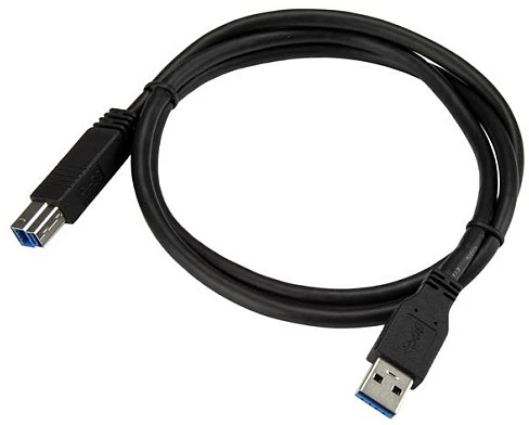 Kabelis USB StarTech USB-A - USB-B 1 m Juodas (USB3CAB1M)