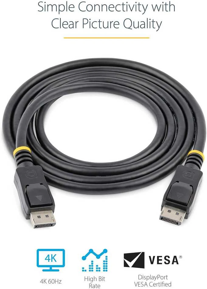 Kabelis StarTech Rodyti Prievadas - DisplayPort 1m Juodas (DISPL1M)