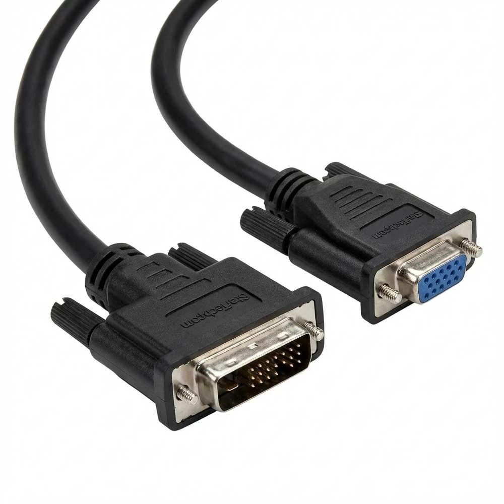Kabelis StarTech DVI-A - D-Sub (VGA) 1m juoda (DVIVGAMM1M)