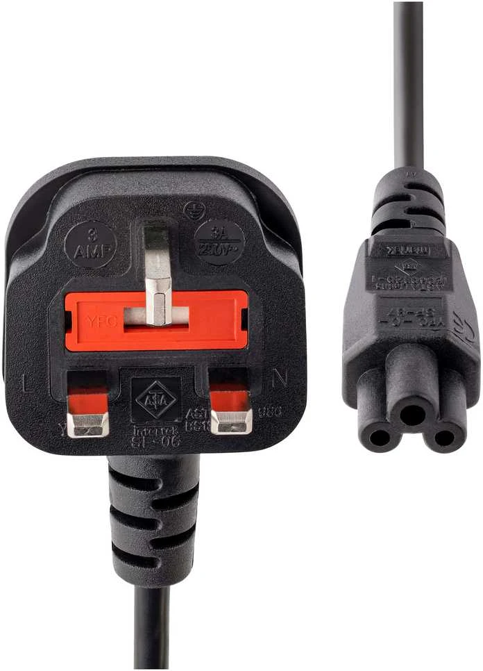 Maitinimo kabelis StarTech UK BS 1363 – IEC 60320 C5 3 kontaktų, 1 m (PXTNB3SUK1M)