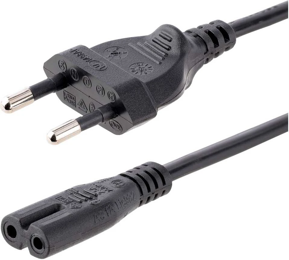 StarTech EU - C7 maitinimo kabelis, 1 m, juodas (PXTNB2SEU1M)