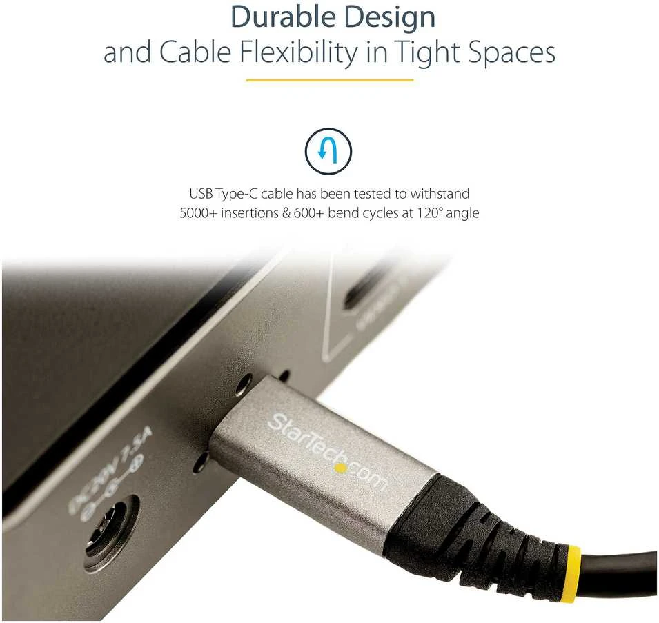 Kabelis USB StarTech USB-C - USB-C 1 m Juodai-pilka (USB31CCV1M)