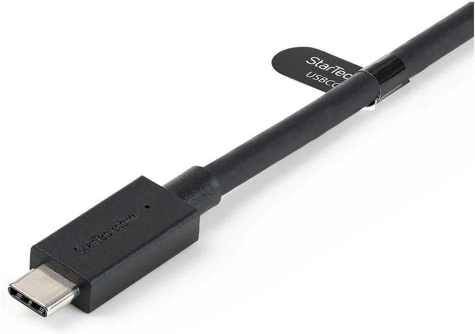 Kabelis USB StarTech USB-A + USB-C - USB-C 1 m Juodas (USBCCADP)