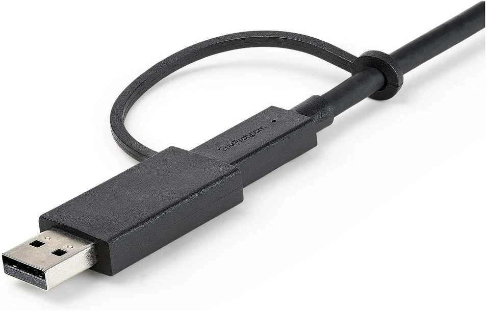 Kabelis USB StarTech USB-A + USB-C - USB-C 1 m Juodas (USBCCADP)