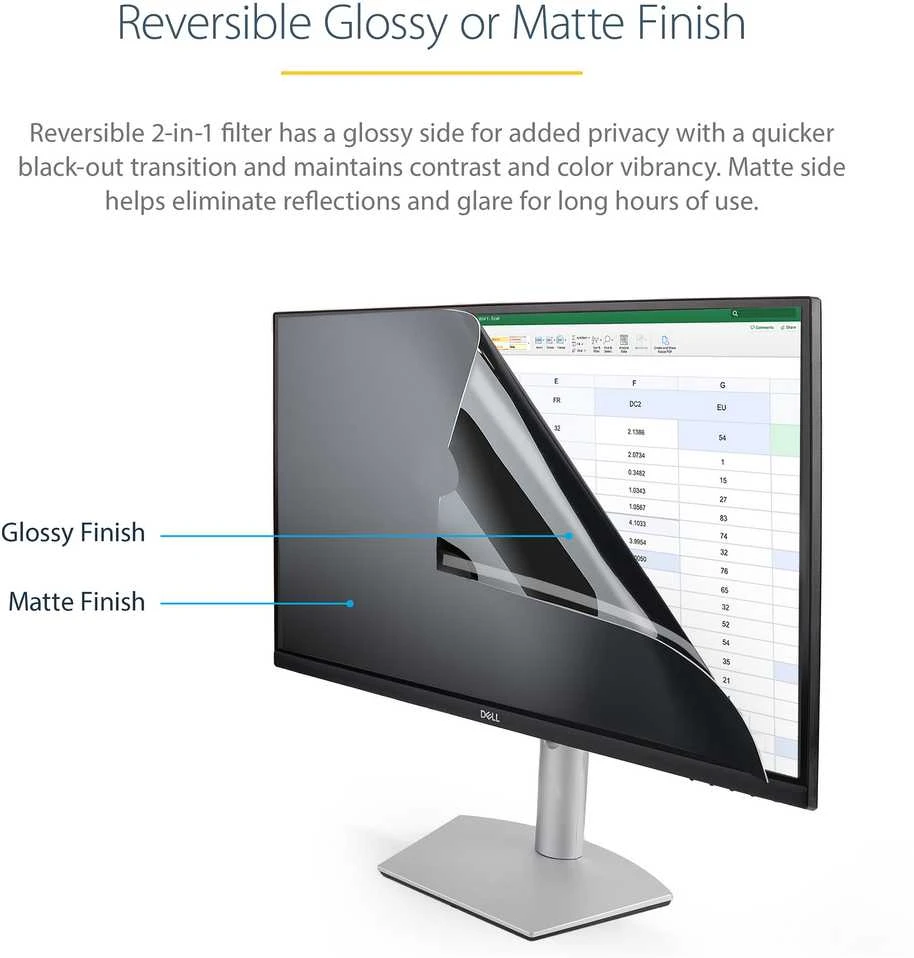 Monitorius Monitoriaus privatumo filtras Startech PRIVACY-SCREEN-20M