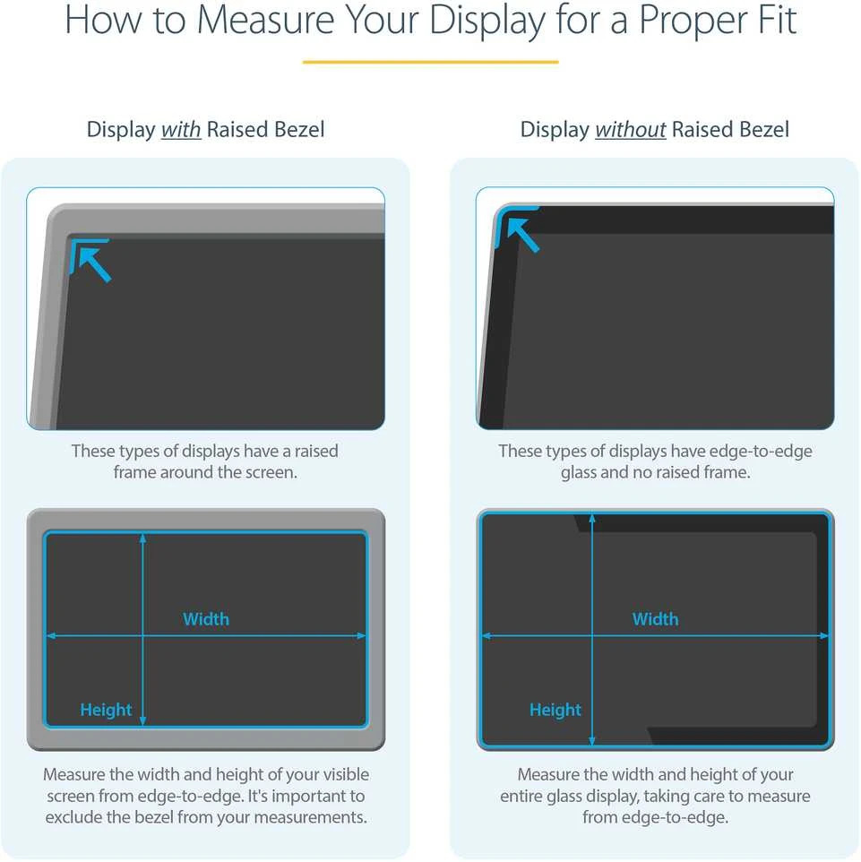 Monitorius Monitoriaus privatumo filtras Startech PRIVACY-SCREEN-20M