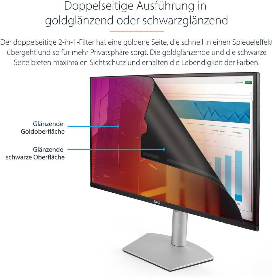 StarTech 23.8-INCH GOLD PRIVACY SCREEN/GOLD PRIVACY FILTER/SECURITY SHI