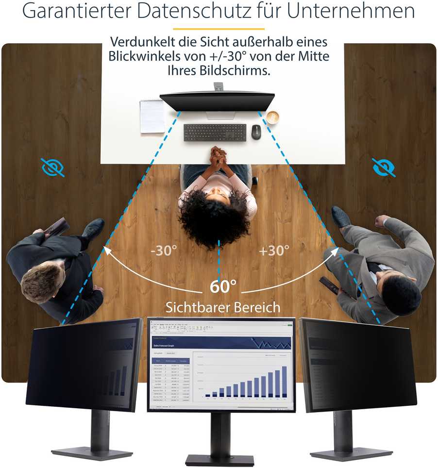 StarTech 23.8IN MONITORIUS PRIVACY SCREEN/HANGING ACRYLIC FILTER/SHIELD