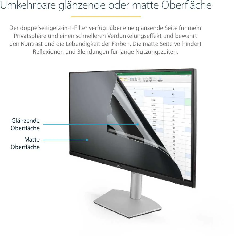Monitoriaus privatumo filtras Startech PRIVACY-SCREEN-24MB