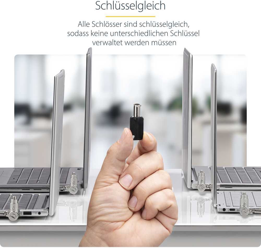 Linka zabezpieczająca StarTech 2 m (UNIVKA25-LAPTOP-LOCK)